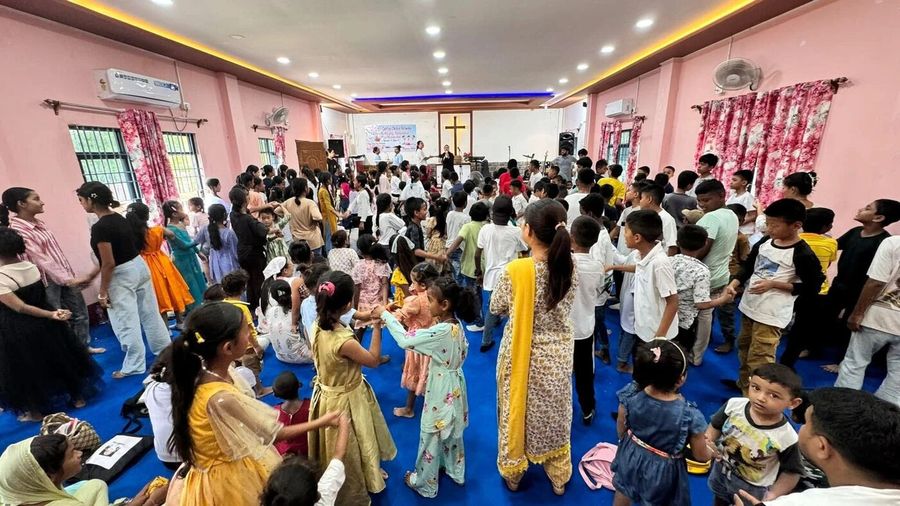 A community gathering in Nepal