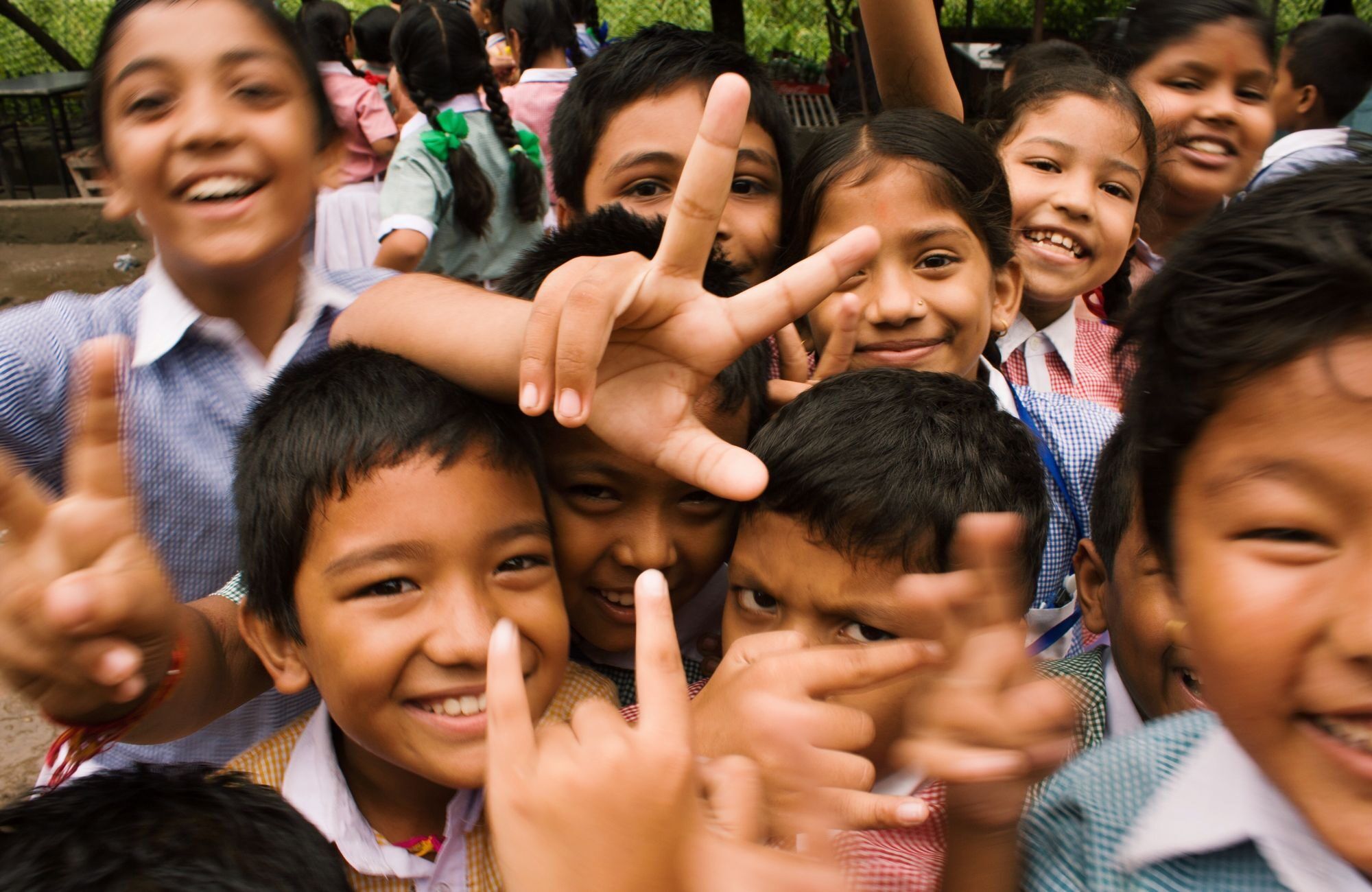 Children of the TSilentP home in Lalitpur, Nepal